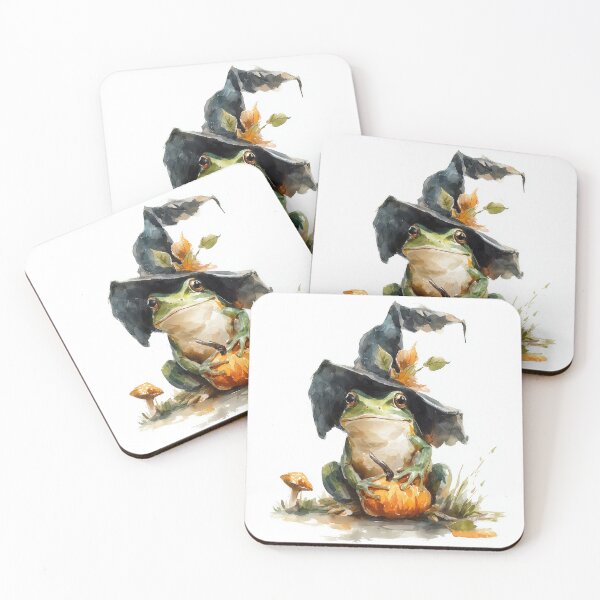 Item preview, Little Witch Frog designed and sold by Helenaphotoart.