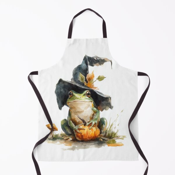 Item preview, Little Witch Frog designed and sold by Helenaphotoart.