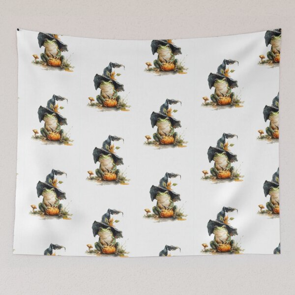 Item preview, Little Witch Frog designed and sold by Helenaphotoart.