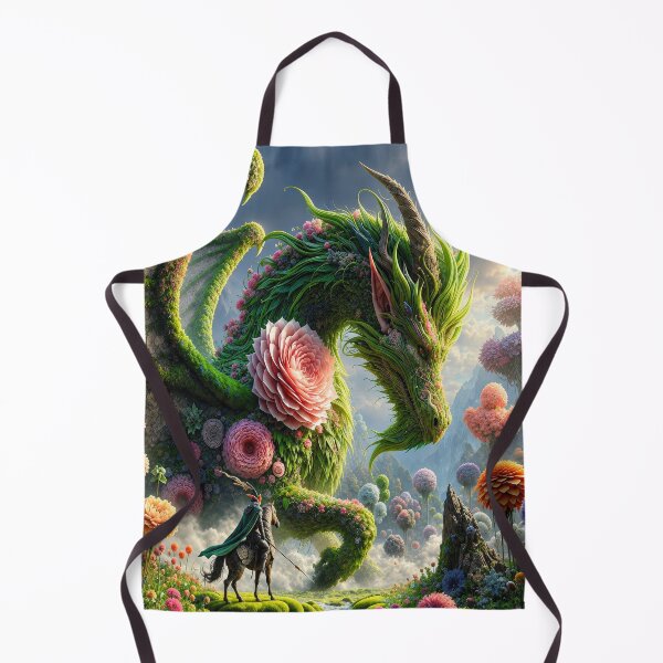 Item preview, Enchanted Botanical Dragon – Magical Nature Fantasy Garden designed and sold by DrakariArt.