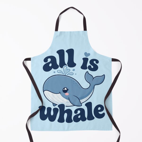 Item preview, All Is Whale Cute Ocean Pun designed and sold by pixiedustpaint.