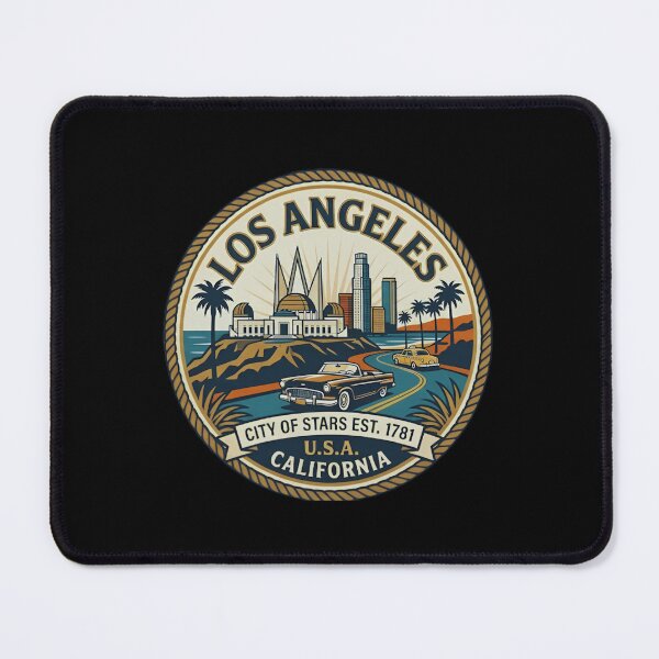 Item preview, Los Angeles City Of Stars | Vintage California Travel Concept designed and sold by Cree8if.