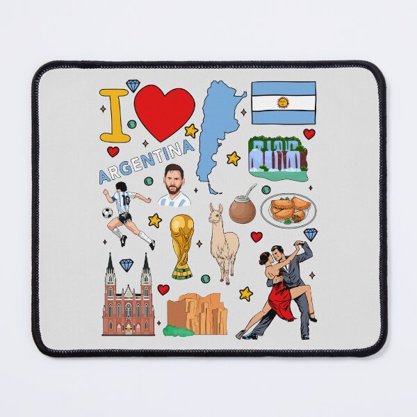 Item preview, I Love Argentina Football Legends Tango Culture & Landmarks Collage designed and sold by mashmosh.