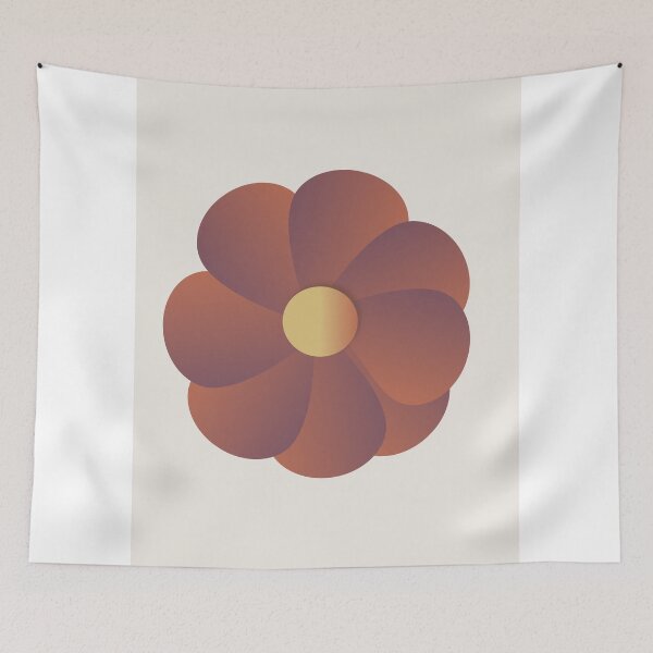 Item preview, Minimalist Retro Terracotta Boho Flower Art designed and sold by Vernalyssmusse.