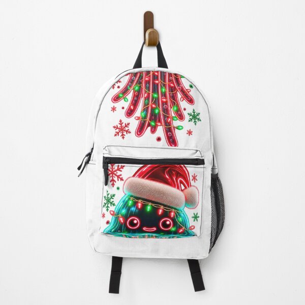 Item preview, Cute Neon Christmas Jellyfish with Santa Hat designed and sold by LC&LCPlatform.