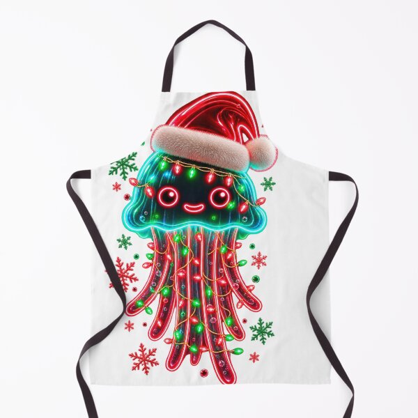 Item preview, Cute Neon Christmas Jellyfish with Santa Hat  designed and sold by LC&LCPlatform.