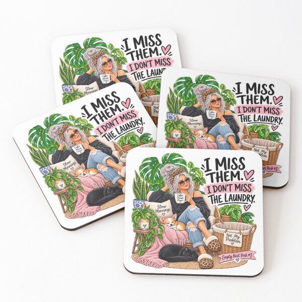 Item preview, I Miss Them I Don’t Miss the Laundry – Funny Empty Nester Mom designed and sold by CottageGardenCo.