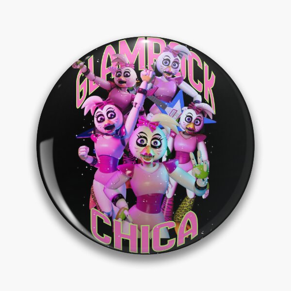 Item preview, Glamrock chica with green text and white sparkles designed and sold by Jara  Palis.