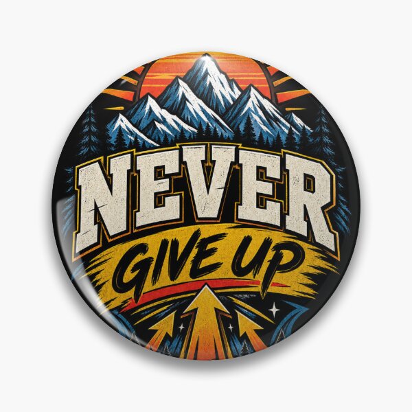 Item preview, “NEVER GIVE UP” motivational T-shirt designed and sold by NATFashionHouse.
