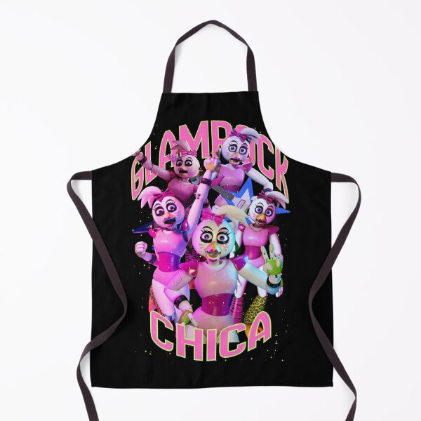 Item preview, Glamrock chica with green text and yellow sparkles designed and sold by Jara Palis.