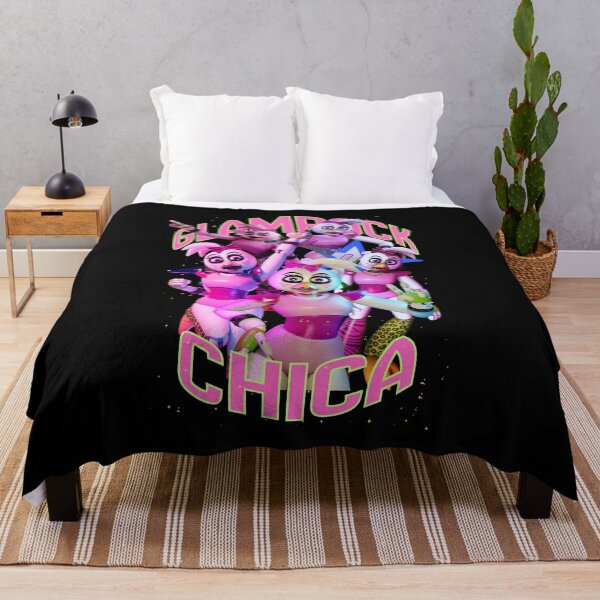 Item preview, Glamrock chica with green text and yellow sparkles designed and sold by Jara Palis.