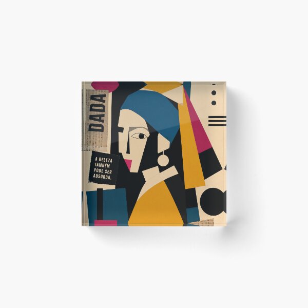 Item preview, Beauty Can Also Be Absurd — Dada Geometric Portrait designed and sold by MarksBook.