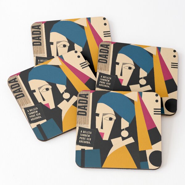 Item preview, Beauty Can Also Be Absurd — Dada Geometric Portrait designed and sold by MarksBook.