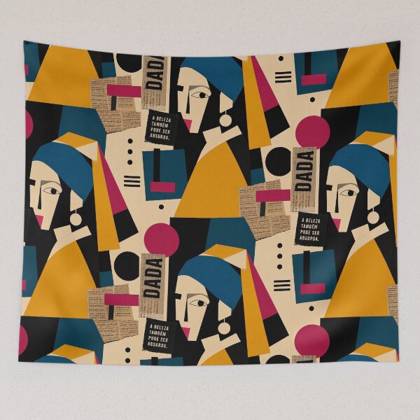 Item preview, Beauty Can Also Be Absurd — Dada Geometric Portrait designed and sold by MarksBook.