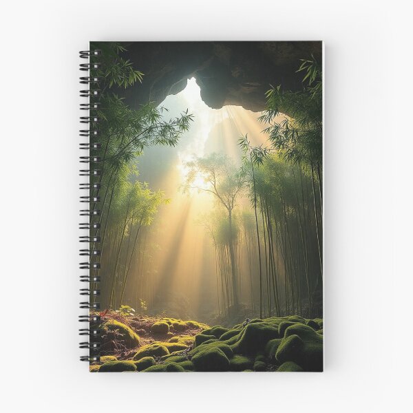 Item preview, Bamboo Forest Sunbeams Light Art designed and sold by IntelliMindDesigns.