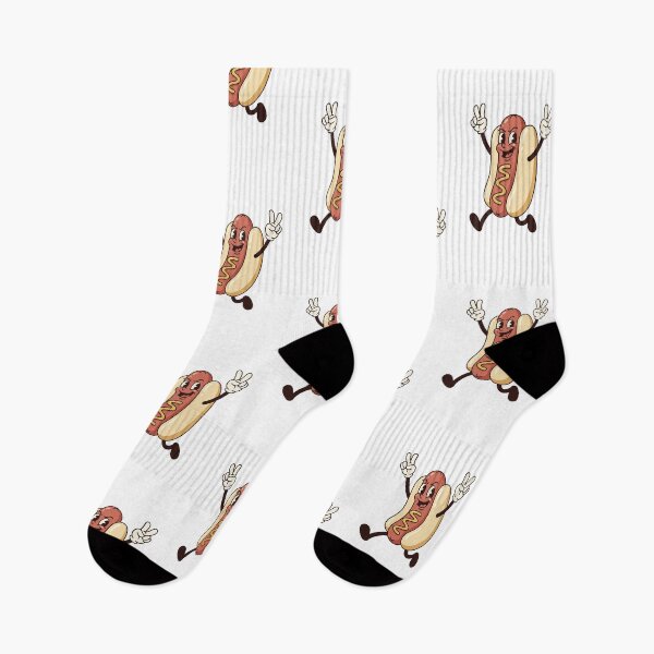 Item preview, Playful Hot Dog Jumping With Excitement designed and sold by HoopeStylee.