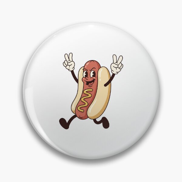 Item preview, Playful Hot Dog Jumping With Excitement designed and sold by HoopeStylee.