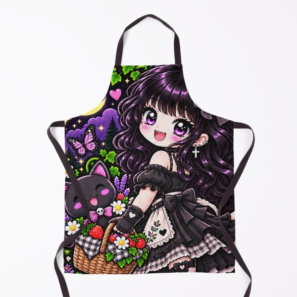 Item preview, Cottagecore Cutie Goth Girl Sticker designed and sold by AnnekeJordaan.