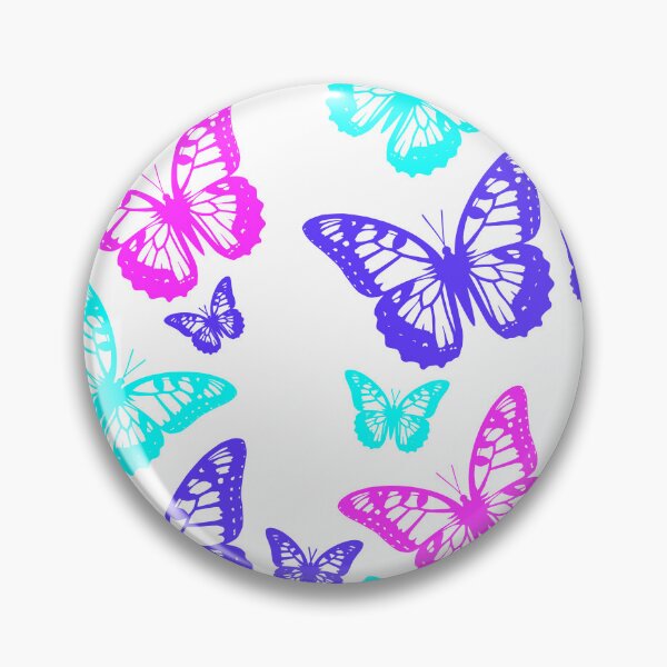 Item preview, Colorful Fantasy Elegant Butterflies on White Shapes Mania designed and sold by Shapes-Mania.