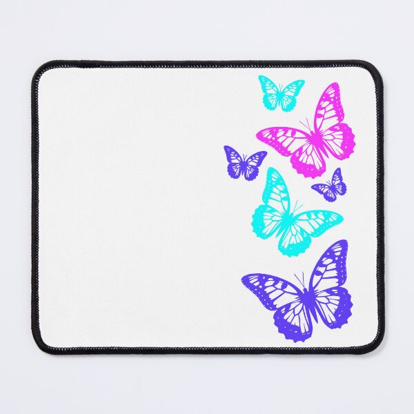Item preview, Colorful Fantasy Elegant Butterflies on White Shapes Mania designed and sold by Shapes-Mania.