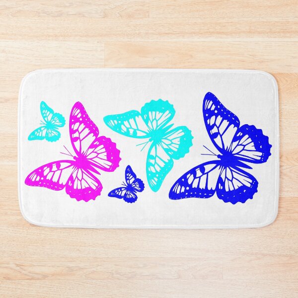Item preview, Colorful Fantasy Elegant Butterflies on White Shapes Mania designed and sold by Shapes-Mania.