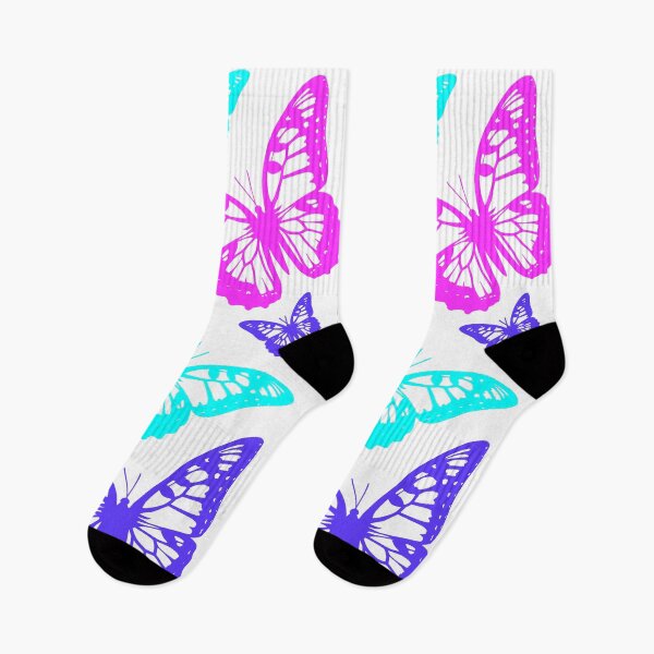 Item preview, Colorful Fantasy Elegant Butterflies on White Shapes Mania designed and sold by Shapes-Mania.