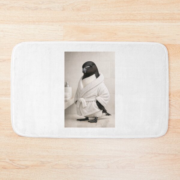 Item preview, Cozy Bathrobe Razorbill Auk designed and sold by Sillytoe.