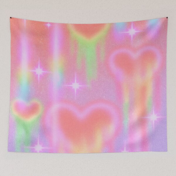 Item preview, Pastel Y2K Lovecore Hearts Aesthetic designed and sold by trajeado14.