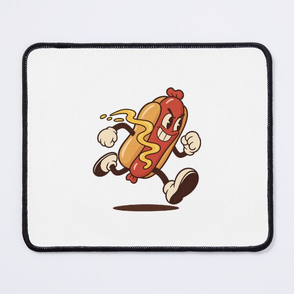 Item preview, Determined Hot Dog Running Full Speed designed and sold by HoopeStylee.