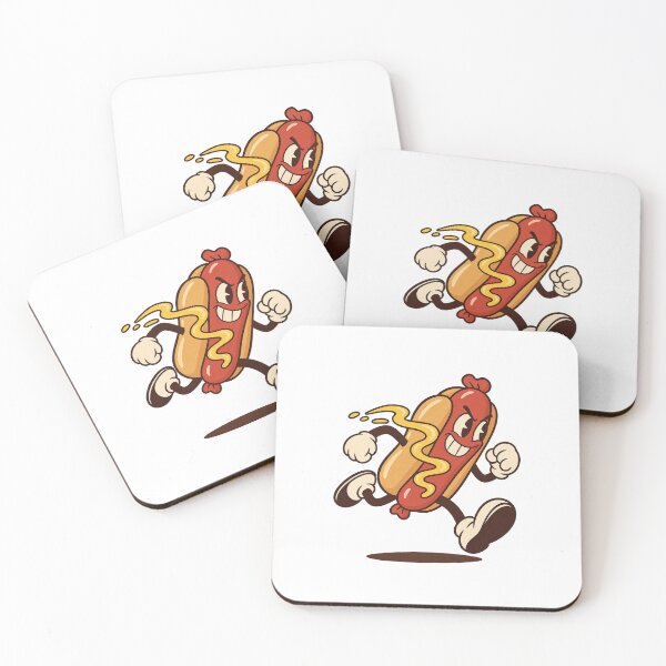 Item preview, Determined Hot Dog Running Full Speed designed and sold by HoopeStylee.