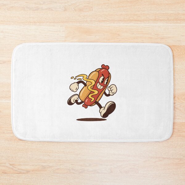 Item preview, Determined Hot Dog Running Full Speed designed and sold by HoopeStylee.