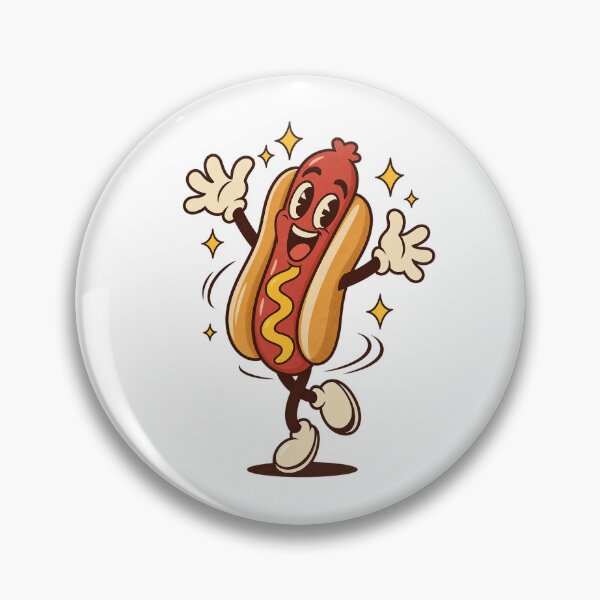 Item preview, Celebratory Hot Dog Spinning With Delight designed and sold by HoopeStylee.