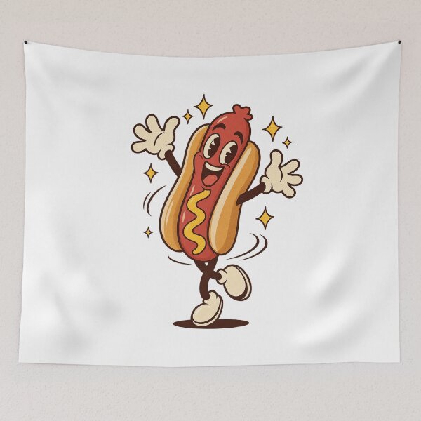Item preview, Celebratory Hot Dog Spinning With Delight designed and sold by HoopeStylee.