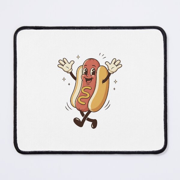 Item preview, Joyful Hot Dog Twirling With Sparkles designed and sold by HoopeStylee.