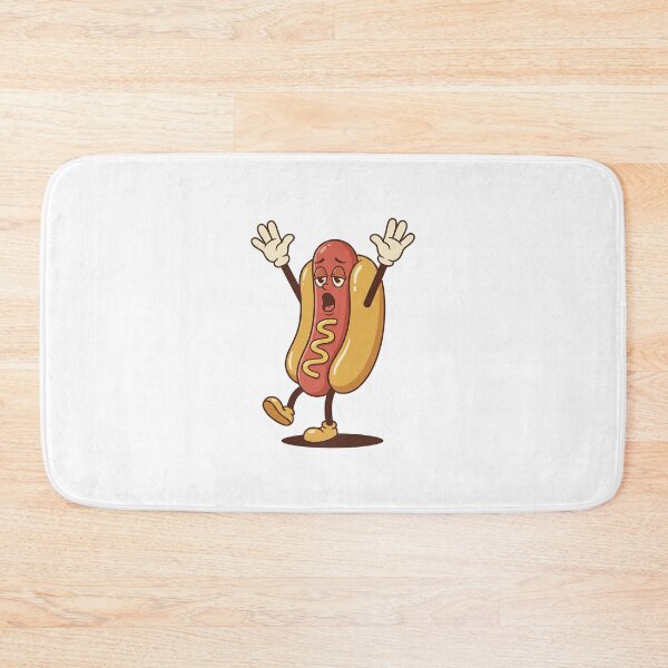 Item preview, Sleepy Hot Dog Stretching And Yawning designed and sold by HoopeStylee.