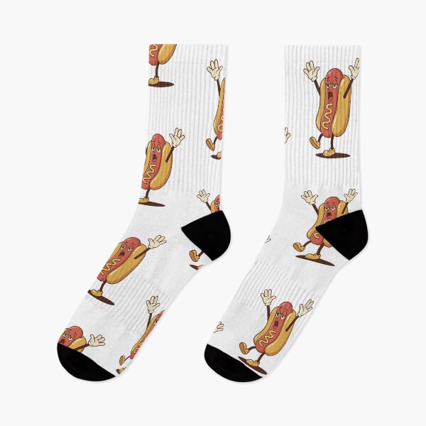 Item preview, Sleepy Hot Dog Stretching And Yawning designed and sold by HoopeStylee.
