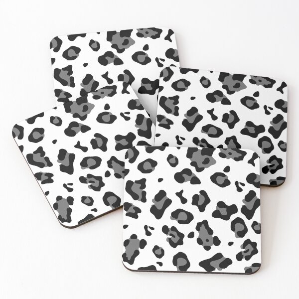 Item preview, snow leopard white animal print ocelot cheetah designed and sold by Gossip Rag.