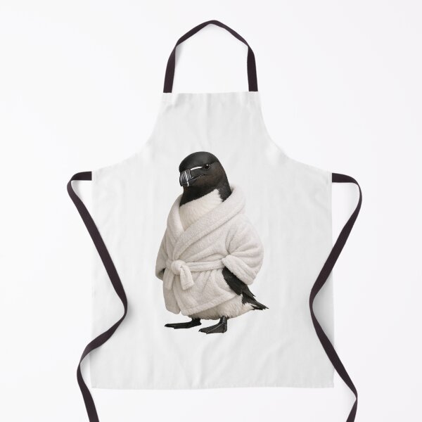Item preview, Relaxing Bathrobe Razorbill Auk designed and sold by Sillytoe.