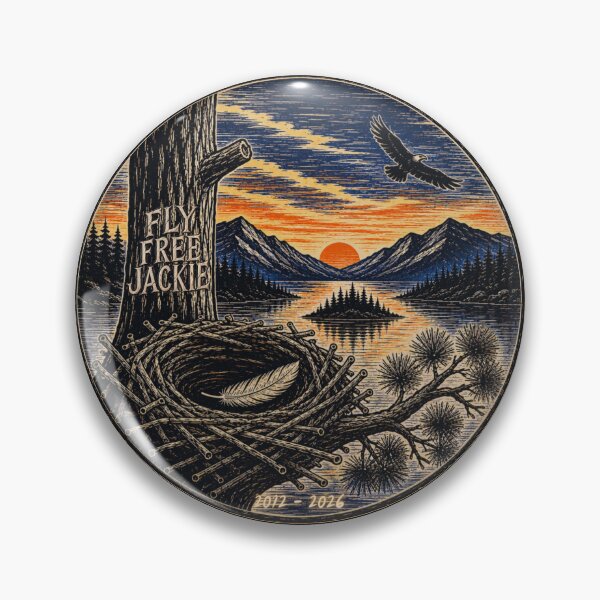 Item preview, Fly Free Jackie Bald Eagle Memorial Tribute designed and sold by GibasVisuals.