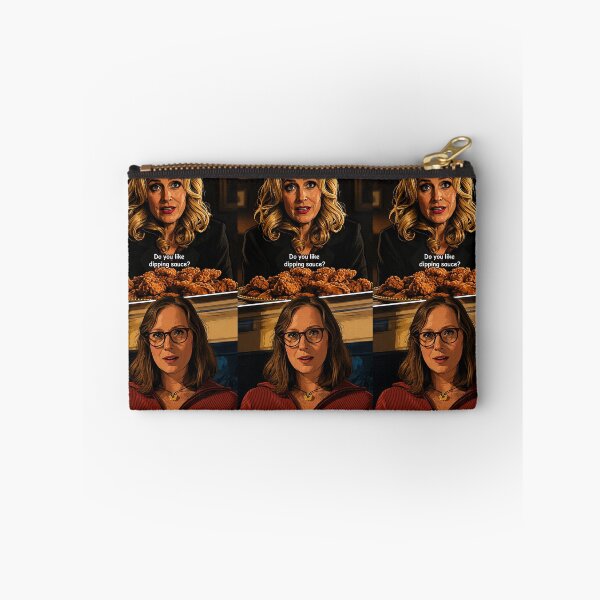 Item preview, Hannah Einbinder and Gillian Anderson of Camp Miasma: “Do you like dipping sauce?” (fan art) designed and sold by PopCultureAndStuff.