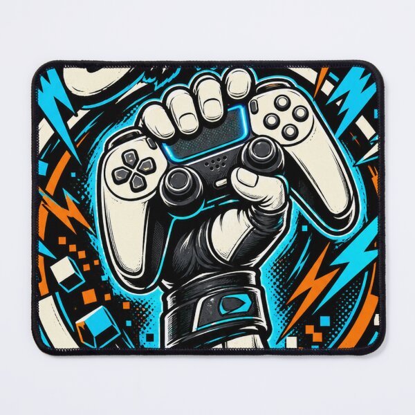 Item preview, One More Round Video Game Controller Gaming Art designed and sold by SVox.