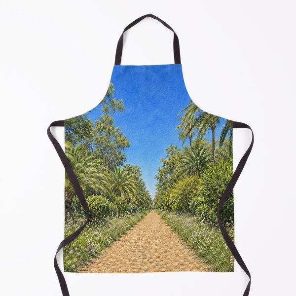 Item preview, Flowering Palm Garden Path – Tropical Botanical Illustration designed and sold by wiwiart.