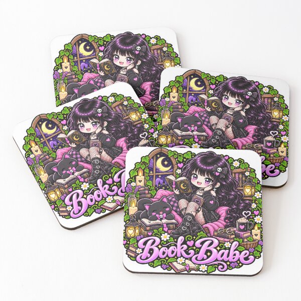Item preview, Book Babe Goth Girl Sticker designed and sold by AnnekeJordaan.