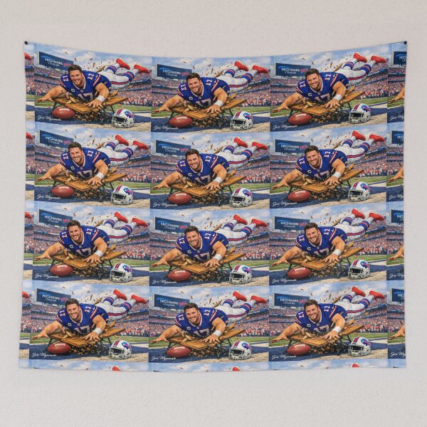 Item preview, Buffalo Bills Highmark Stadium Table Smash – Josh Allen Game Day Energy designed and sold by The Art Queen Of Michigan .