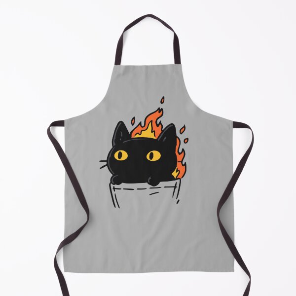 Item preview, Flaming Pocket Black Cat On Fire Cute Chaos | Funny Void Cat Art designed and sold by kuwagatamushi.