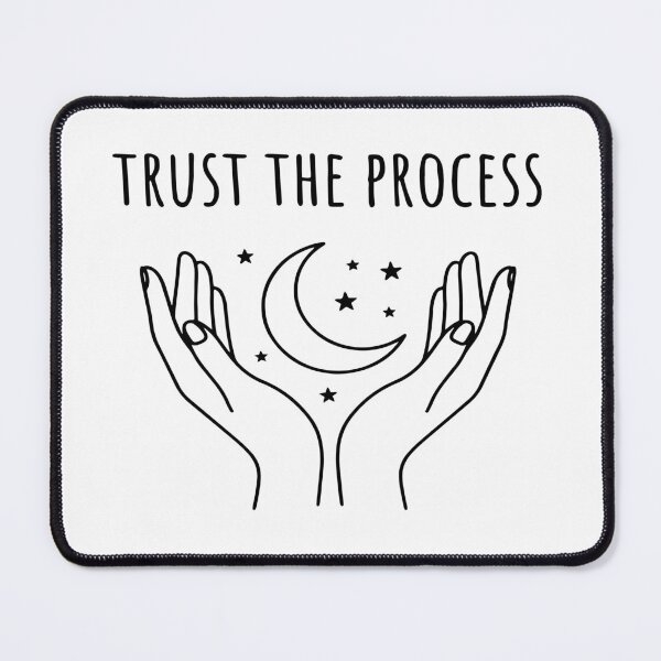 Item preview, Trust The Process Moon And Hands Line Art designed and sold by ilyasartist.