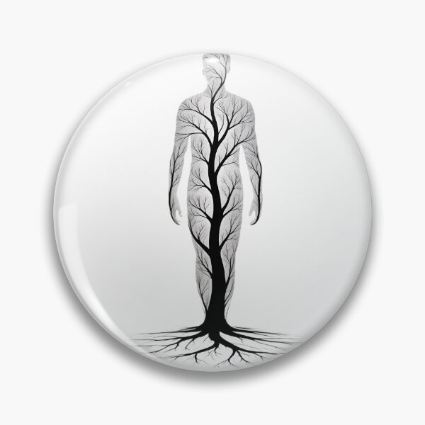 Item preview, Tree man — Monochrome Minimalism designed and sold by ErgTime.