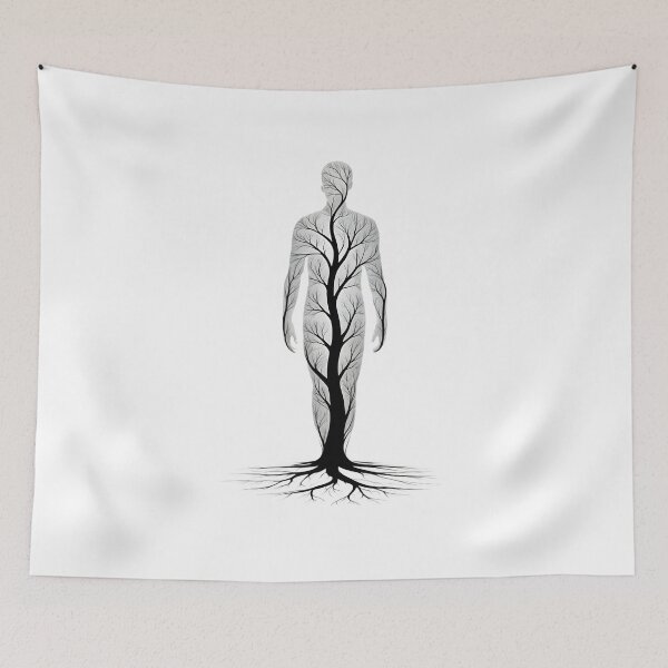 Item preview, Tree man — Monochrome Minimalism designed and sold by ErgTime.