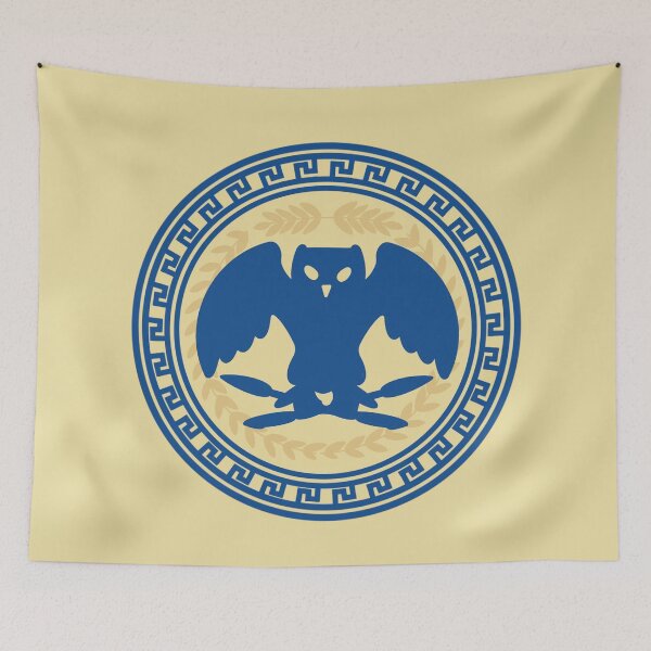 Item preview, Percy Jackson "Athena" Cabin Emblem (Yellow Background) designed and sold by jamierachelz.