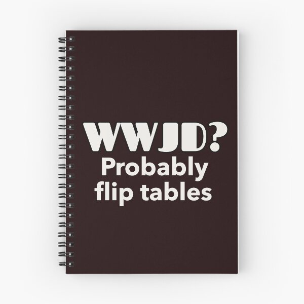 Item preview, WWJD? PROBABLY FLIP TABLES | CORE INSIGHTS — BEREAN EDITION designed and sold by WitLounge.
